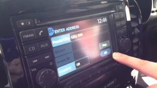 Nissan Connect Sat Nav  Satellite Navigation Instructions Demonstration [upl. by Ariet]