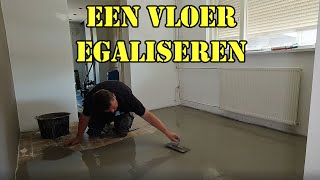 Een vloer egaliseren hoe doe je dat Kantoor update [upl. by Gautier545]