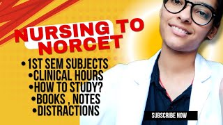 HOW TO STUDY IN 1ST SEMESTER NURSING TO NORCET BSC NURSING [upl. by Aros]