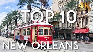 TOP 10 Things to do in NEW ORLEANS  NOLA Travel Guide 4K [upl. by Ydnelg]