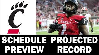 Cincinnati Football 2023 Schedule Preview amp Record Projection [upl. by Yajnas]