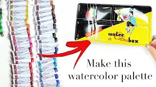 How to Build a Watercolor Palette  Tubes Vs Pans [upl. by Herrle41]