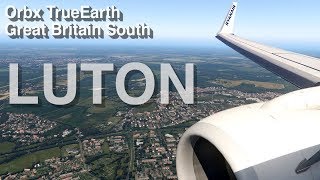 XPlane 11 London Luton Orbx TrueEarth Great Britain South [upl. by Hylton]