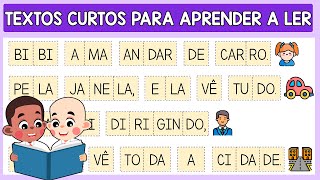 Textos curtos para aprender a ler  Passeio da Bibi  Aprendendo a ler em casa Ensinando meu filho [upl. by Kylah]