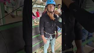 🥶Waterfalls ku Mela zip line ah💥😍 250rs zipline munnar shorts zipline munnar [upl. by Neehs219]