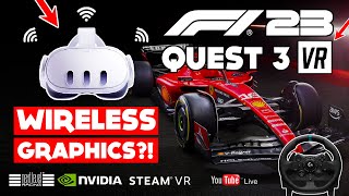 QUEST 3 AIRLINK IS LIKE READY PLAYER ONE ON STEREOIDS F1 2023 WIRELESS PCVR [upl. by Godding]