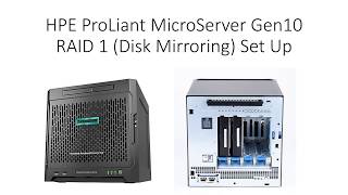 How to Set Up RAID 1 for HPE Server Gen10 [upl. by Snej]