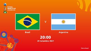 Brasil v Argentina  Copa do Mundo FIFA de Futsal de 2021  Partida completa [upl. by Idnahk763]