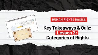 Categories of Rights Key Takeaways amp Quiz [upl. by Hsilgne811]