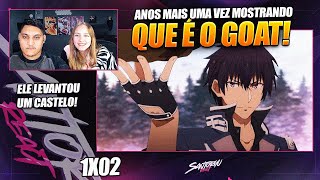 MAOU GAKUIN 1TEP02  REACT EM CASAL 🔥 [upl. by Aciretnahs526]