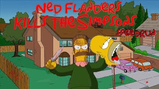 Ned Flanders Kills The Simpsons indie game speedrun [upl. by Alleyn]