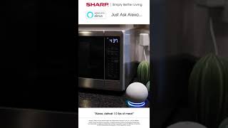 Sharp Microwave Alexa Controls Make Defrosting Meat Simple [upl. by Lessirg]