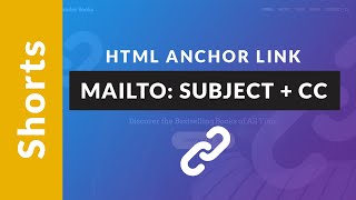 HTML Mailto Links Set Email Subject CC BC Content EASY [upl. by Anitsihc]