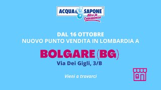 Apertura Acqua amp Sapone Bolgare [upl. by Ojaras]