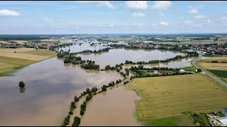 JahrhundertHochwasser an der Aisch  Der Tag danach 4K [upl. by Notsew671]