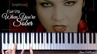 Evanescence  Call Me When Youre Sober Piano Tutorial PART 01  INTRO  CHORUS 01 [upl. by Llehsar]