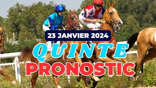 PRONOSTIC QUINTE DU JOUR 23 JANVIER 2024 PMU [upl. by Brandea]