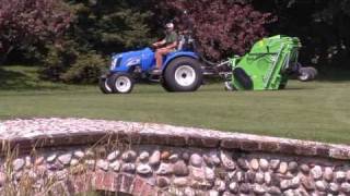 PERUZZO Flail Collection Mower for cutting verticutting and collection with high tip discharge [upl. by Smith]