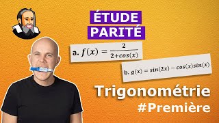 Savoir si une fonction trigo avec COS ou SIN est PAIRE ou IMPAIRE  exercice corrigé  Première [upl. by Adnerb502]