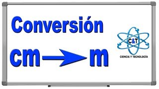 2 Convertir de centímetros a metros cm a m Conversión de unidades [upl. by Tobin]