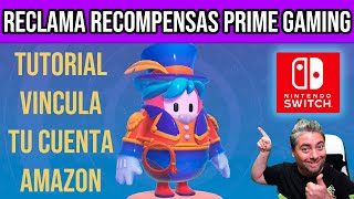 FALL GUYS TUTORIAL  Reclama RECOMPENSAS AMAZON PRIME GAMING en Nintendo Switch ¡Y una partidilla [upl. by Lillian]