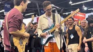 MatteoMancusoofficial and CoryWongMusic ​⁠ at NAMM 2024  Jam Part 5 “Sunny” [upl. by Akinal]