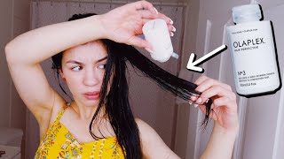 Trying To Repair My Damaged Hair With Olaplex No 3 [upl. by Lefty318]