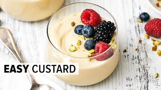 Homemade CUSTARD RECIPE  Super Easy To Make [upl. by Ullman]