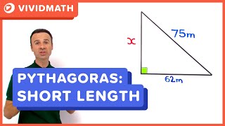 Using Pythagoras Formula Shorter Length  VividMathcom [upl. by Godard]