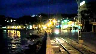 Port de Sóller  Straßenbahn am Abend 08042010 [upl. by Ahsitniuq]