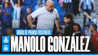 🎥 Roda de premsa postpartit de Manolo González  EspanyolMallorca [upl. by Eeloj]