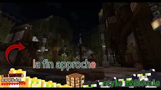 La moitié nord de cette petite ville est terminée  ville châteaux épisode 36  minecraft [upl. by Nilatak]