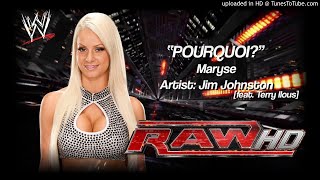 Maryse 2008 v3  quotPourquoiquot WWE Entrance Theme [upl. by Elson]