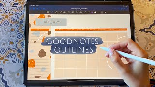 How To Create A Linked Digital Planner Using Goodnotes Outlines [upl. by Fretwell]