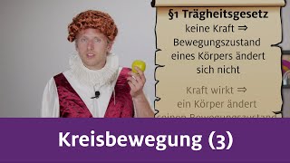 Kreisbewegung Teil 3 Zentripetalkraft Zentrifugalkraft [upl. by Kaltman275]