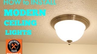 How to Install Modern Ceiling Lights [upl. by Kippy]