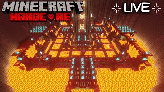 Building a Nether Hub Basement in Hardcore Minecraft  Survival Lets Play 120 [upl. by Eiruam612]