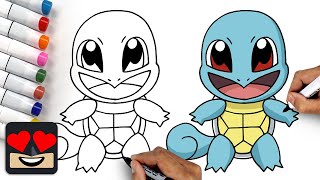 How To Draw Pokemon  Squirtle [upl. by Ahsatniuq]