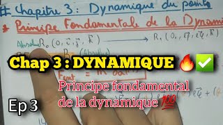 Mécanique du point  DYNAMIQUE Chap3 résumé des relations 💯✅️ [upl. by Aivle614]