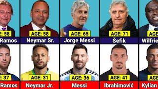 AGE Comparison Famous Footballers And Their Father [upl. by Sebastiano]