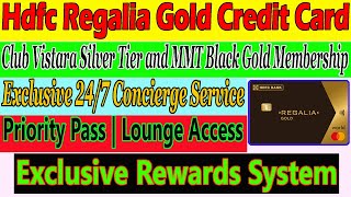 HDFC Regalia Gold Credit Card  Free Memberships  Concierge Service  Detailed Review 🔥🔥🔥 [upl. by Marcelia]