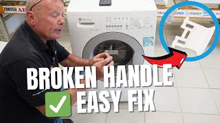 How to Open Washing Machine Door Broken Handle  Servis M6856W Washing Machine User Manual [upl. by Ariadne]