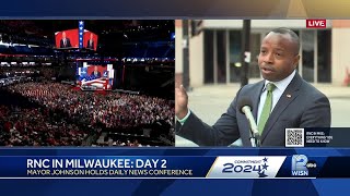 Mayor Johnson gives an update on the RNC in Milwaukee [upl. by Odnala]