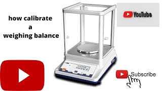 ELECTRONIC BALANCE CALIBRATION  TECH LAB [upl. by Anrahs751]