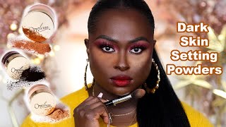 Dark Skin Setting Powders Omolewa Cosmetics HD Queen Finishing Powders  Ohemaa [upl. by Bendix445]