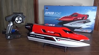 WLtoys  WL915 Speed Boat  Review and Run [upl. by Asirral273]