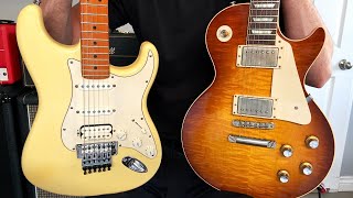 Fender Stratocaster vs Gibson Les Paul w Marshall Plexi [upl. by Emelin]