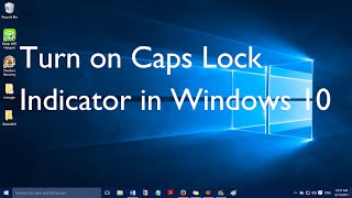 How to Turn on Caps Lock Indicator in Windows 10 Sound [upl. by Oile]