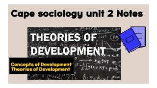 Cape Sociology Development Theories I Lessen 2 I SLC [upl. by Aneehsak]