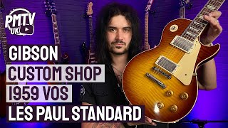 Gibson Custom 1959 VOS Les Paul Standard  Iced Tea Burst  Review amp Demo [upl. by Auqinat]